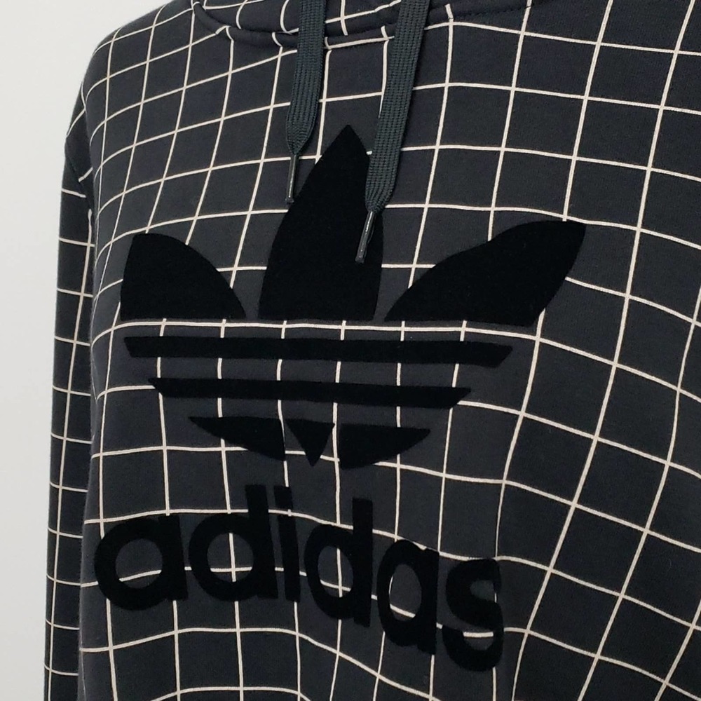 ADIDAS Black Cropped Hoodie, Women's: Medium, $50